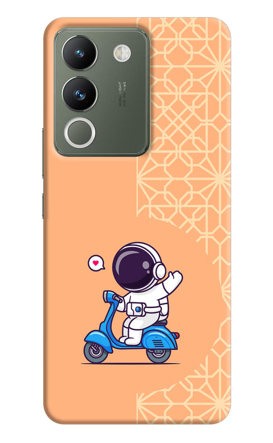 Cute Astronaut Riding Vivo Y200 5G Hard Case Back Cover by Casekaro