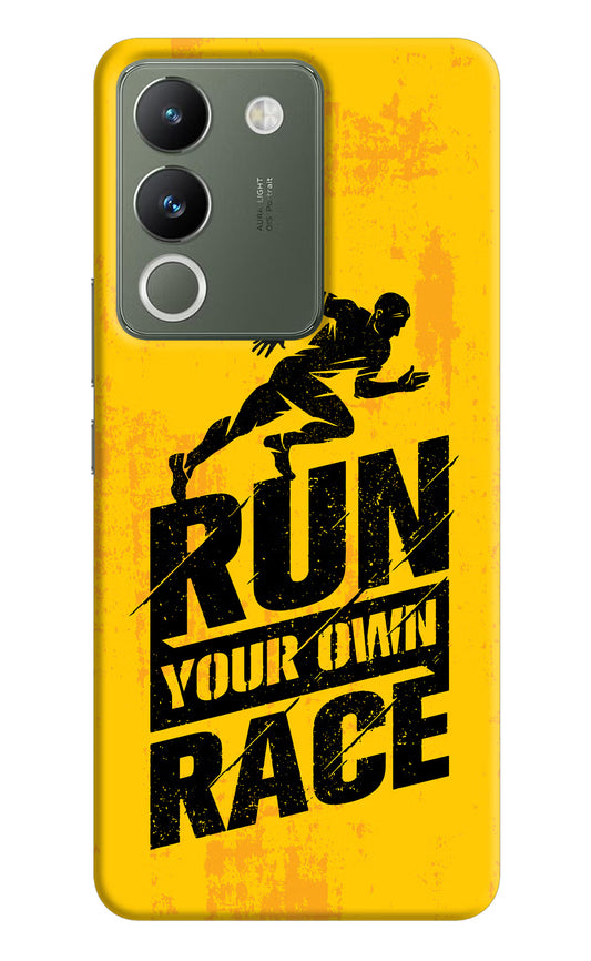 Run Your Own Race Vivo Y200 5G Hard Case Back Cover by Casekaro