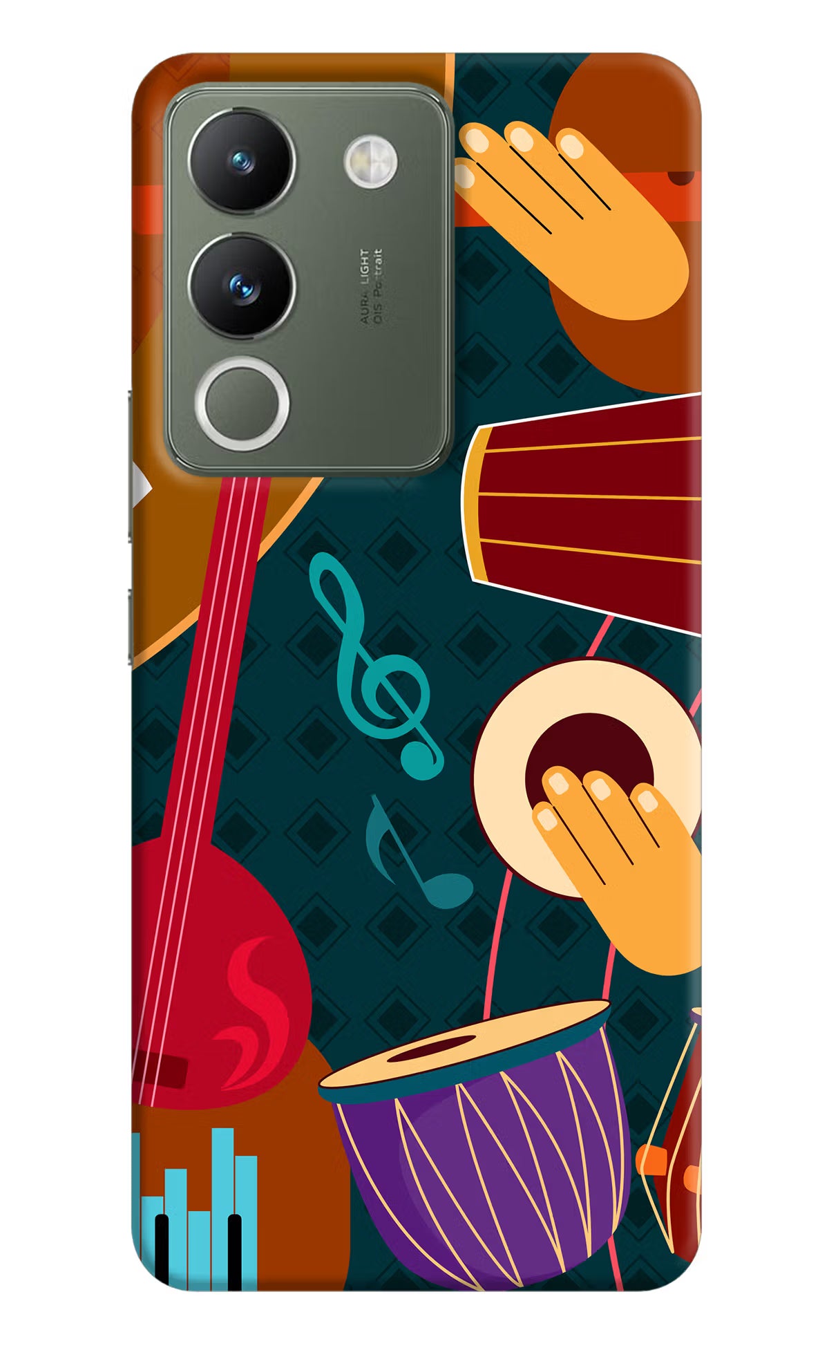 Music Instrument Vivo Y200 5G Hard Case Back Cover by Casekaro