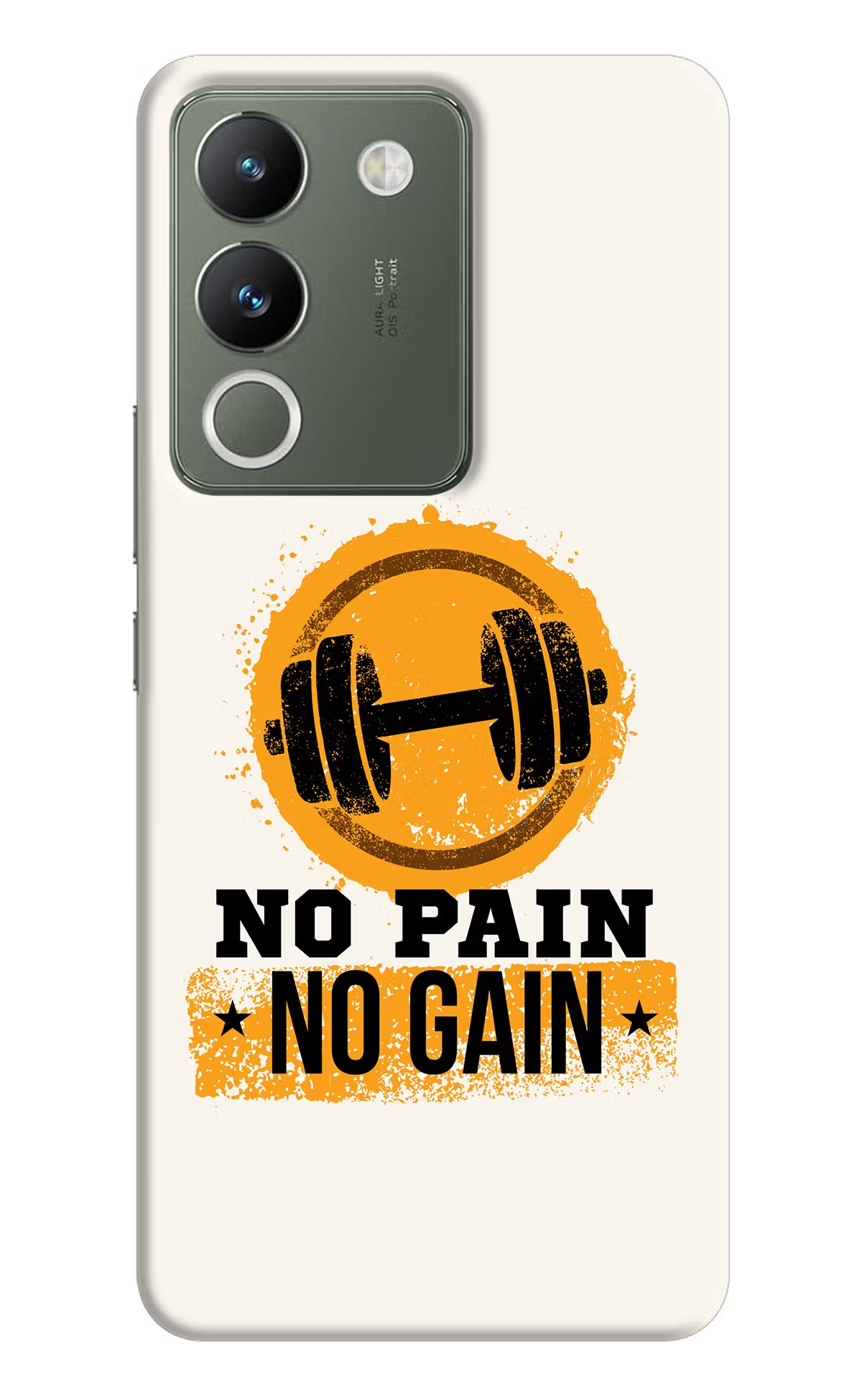 No Pain No Gain Vivo Y200 5G Hard Case Back Cover by Casekaro
