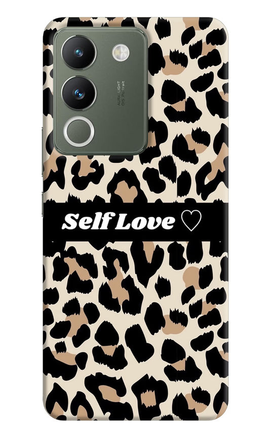 Leopard Print Self Love Vivo Y200 5G Hard Case Back Cover by Casekaro