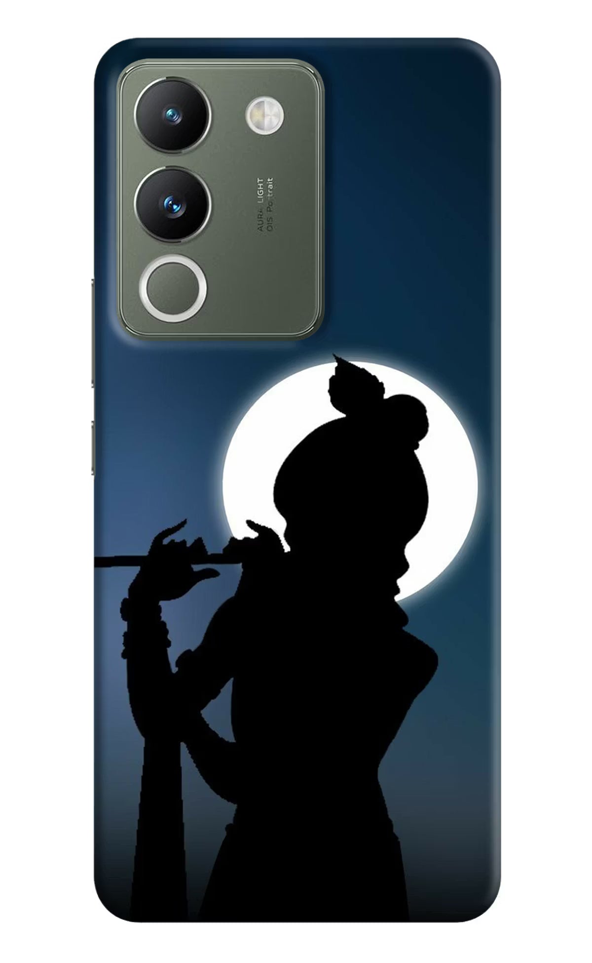 Shri Krishna Silhouette Vivo Y200 5G Hard Case Back Cover by Casekaro