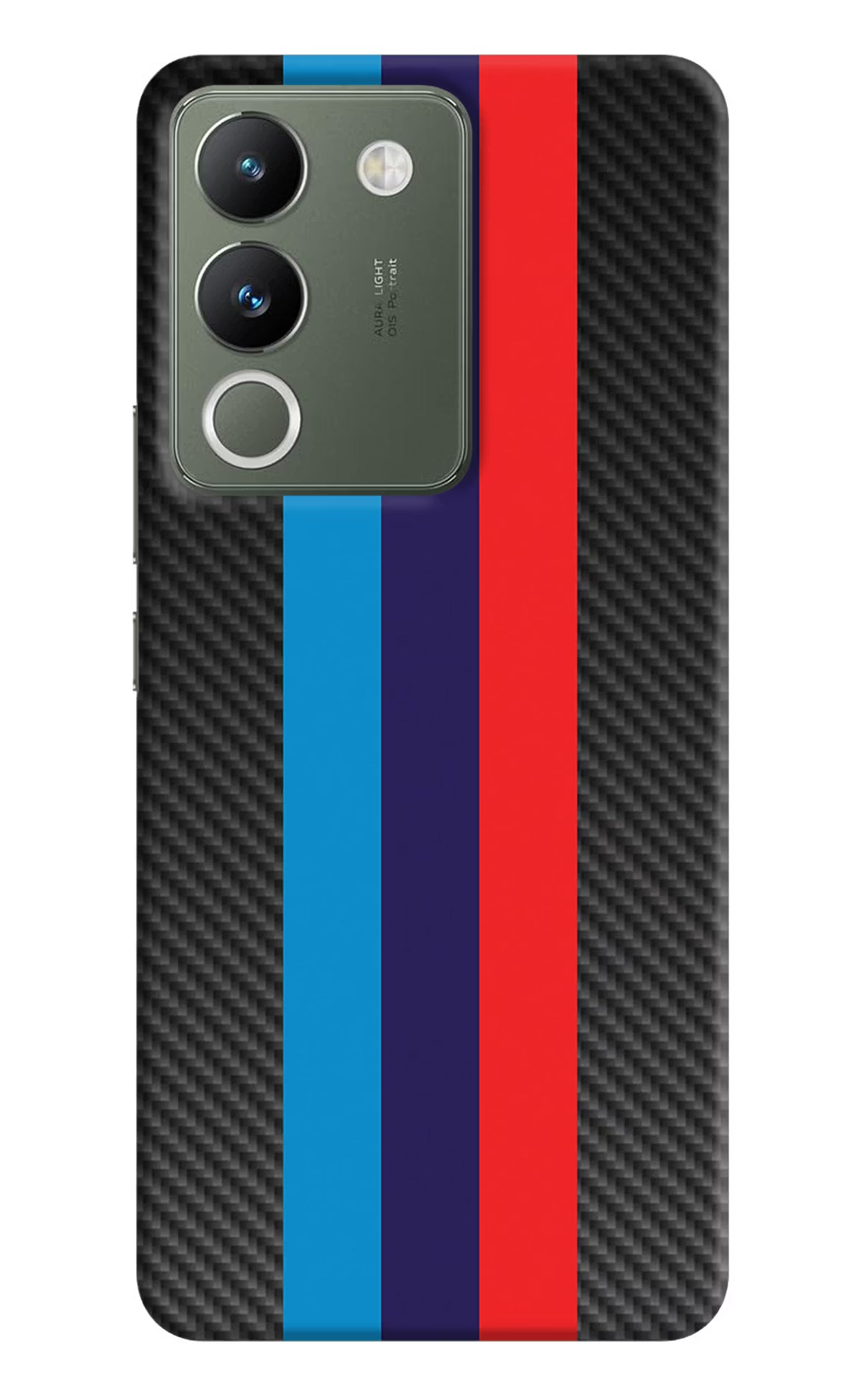 BMW Stripes Pattern Vivo Y200 5G Hard Case Back Cover by Casekaro