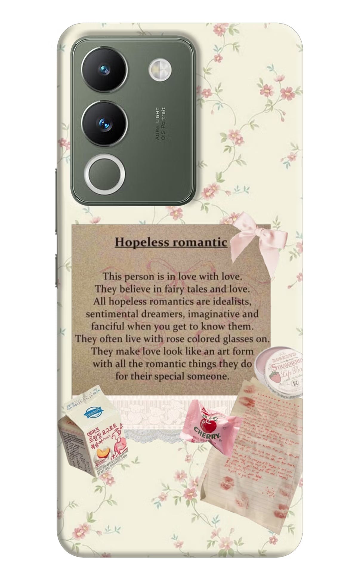 Hopeless Romantic Vivo Y200 5G Hard Case Back Cover by Casekaro