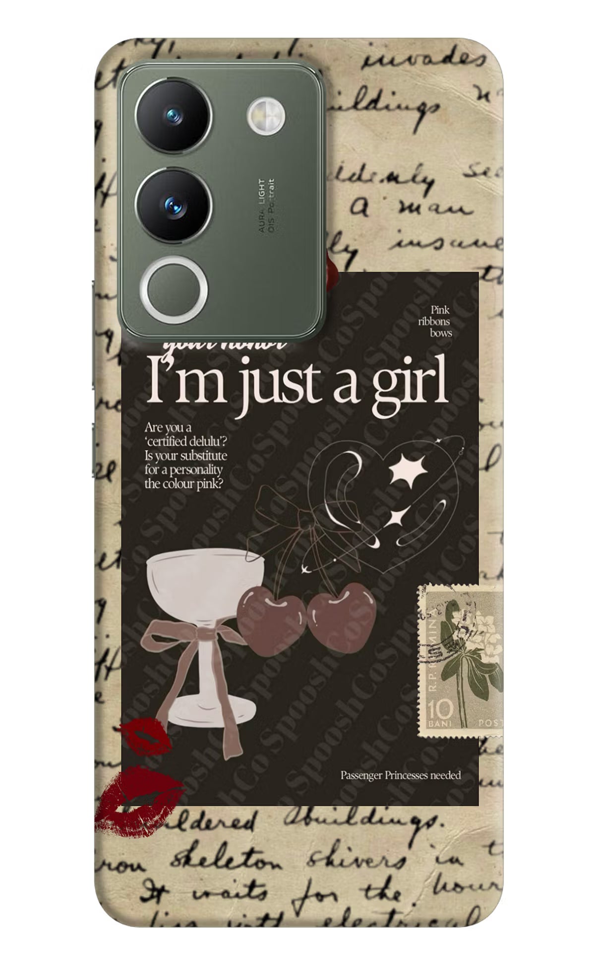 I am just a girl Vivo Y200 5G Hard Case Back Cover by Casekaro