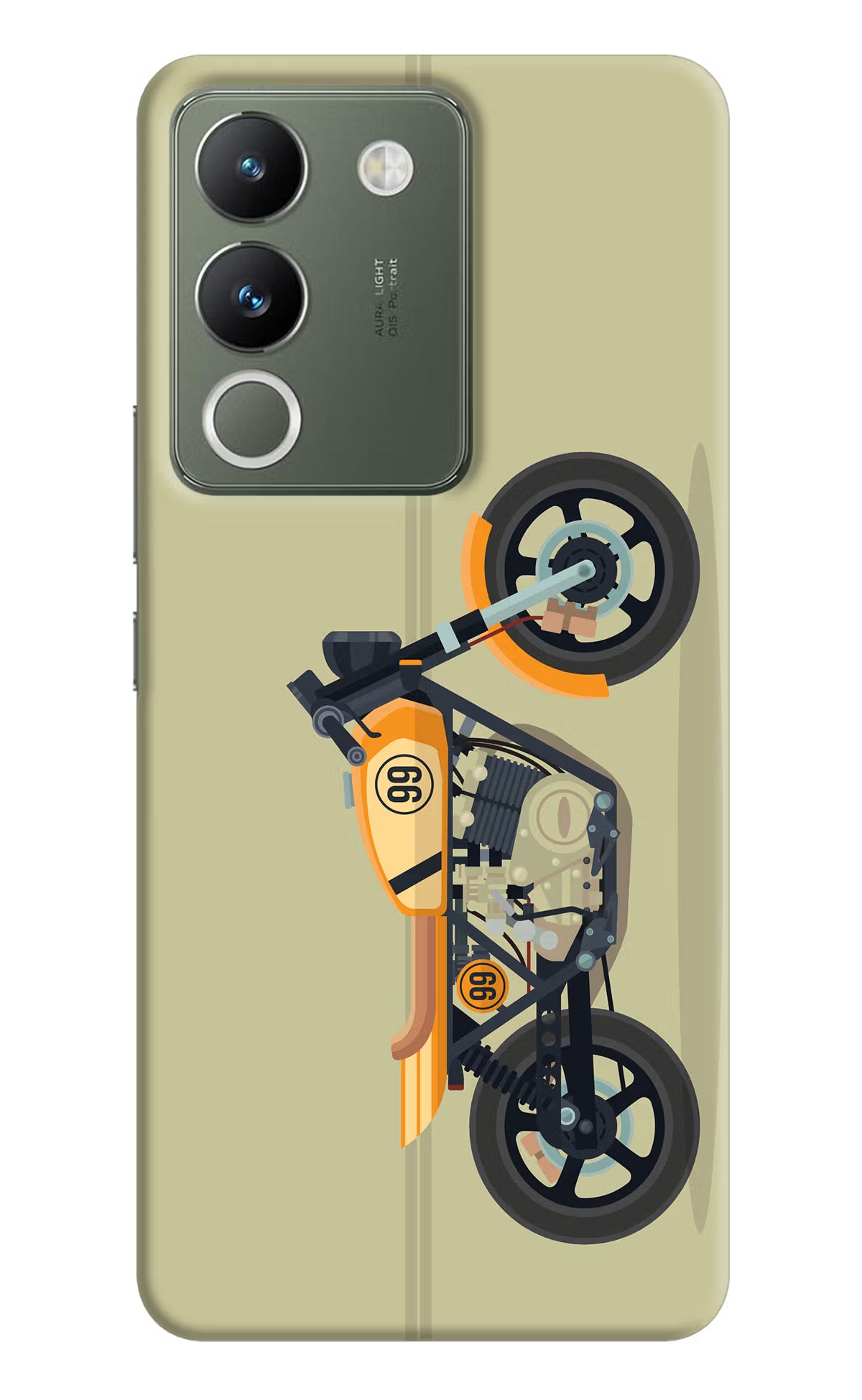 Vertical Speedster Vivo Y200 5G Hard Case Back Cover by Casekaro