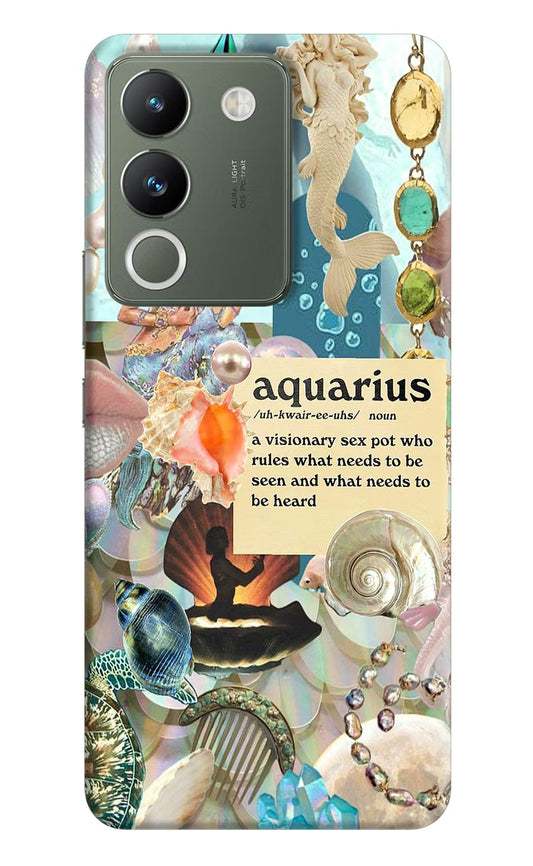 Aquarius Zodiac Vivo Y200 5G Hard Case Back Cover by Casekaro