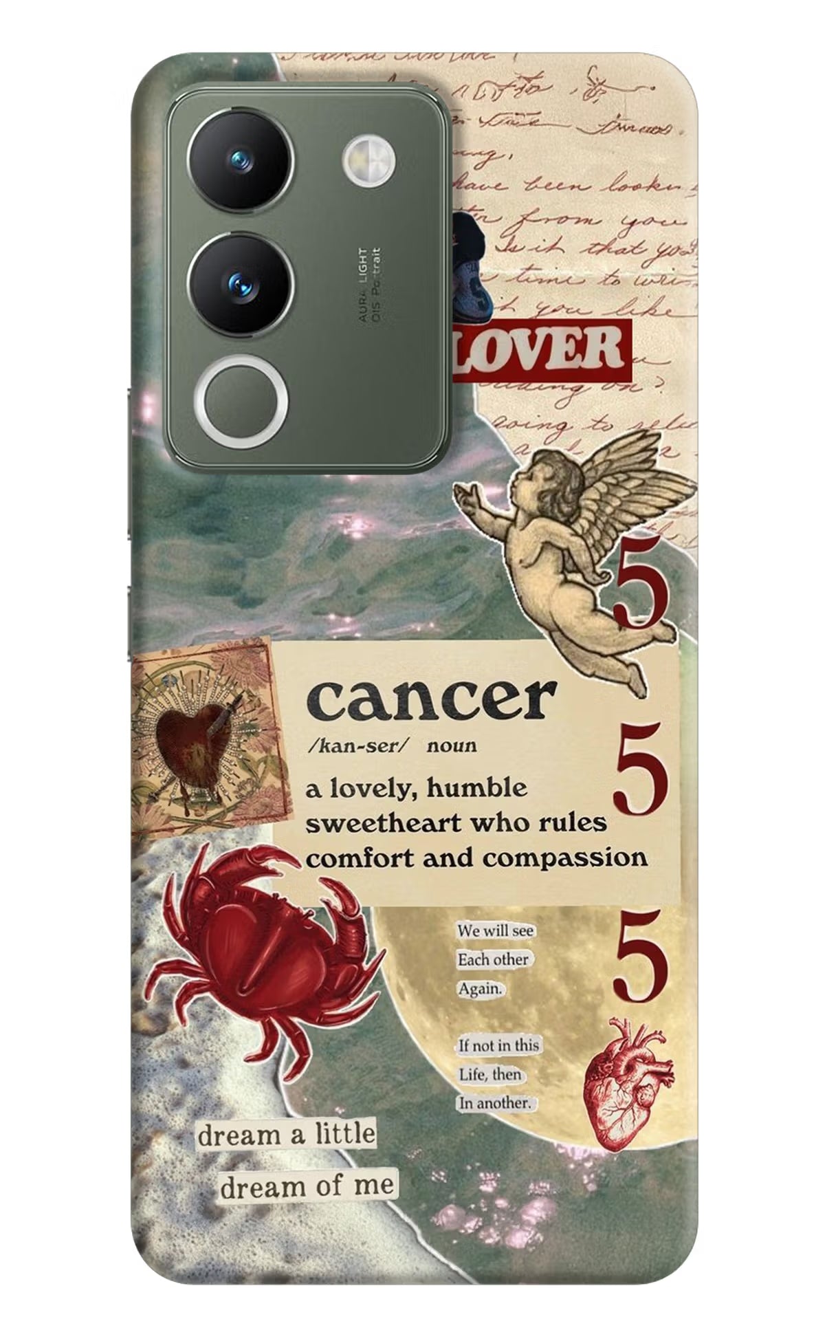 Cancer Zodiac Vivo Y200 5G Hard Case Back Cover by Casekaro