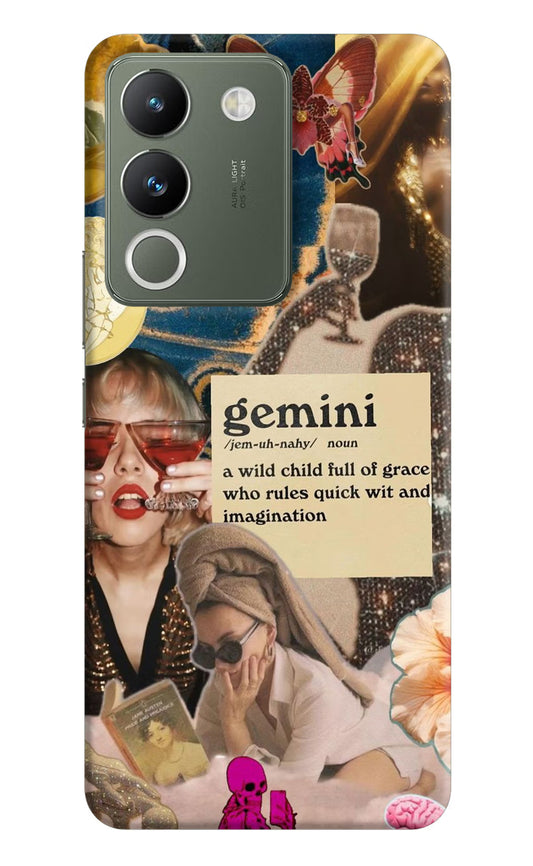 Gemini Zodiac Vivo Y200 5G Hard Case Back Cover by Casekaro