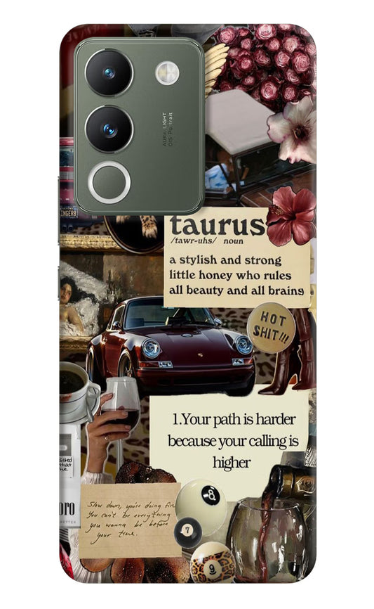 Taurus Zodiac Vivo Y200 5G Hard Case Back Cover by Casekaro