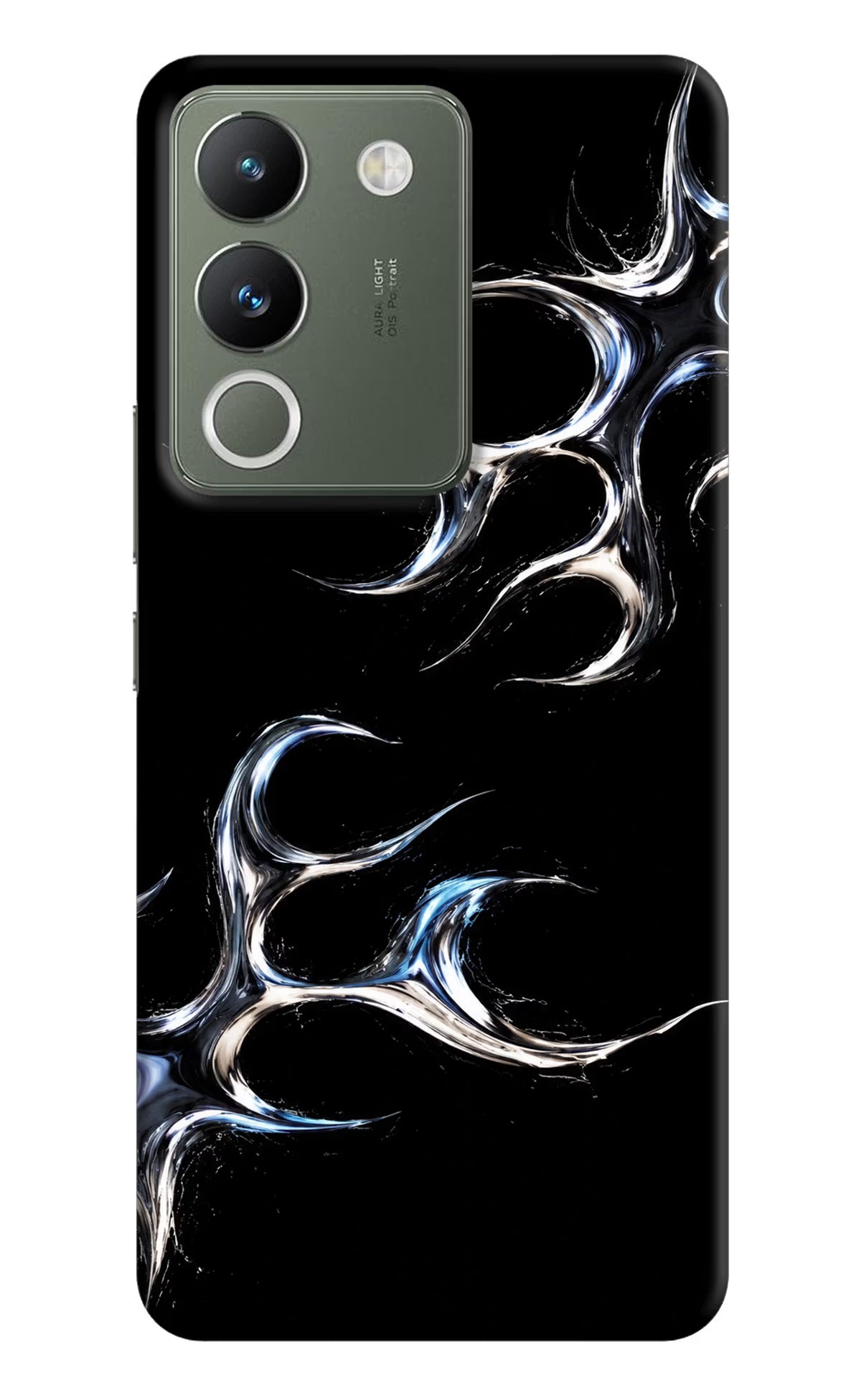 Chrome Tribal Vivo Y200 5G Hard Case Back Cover by Casekaro