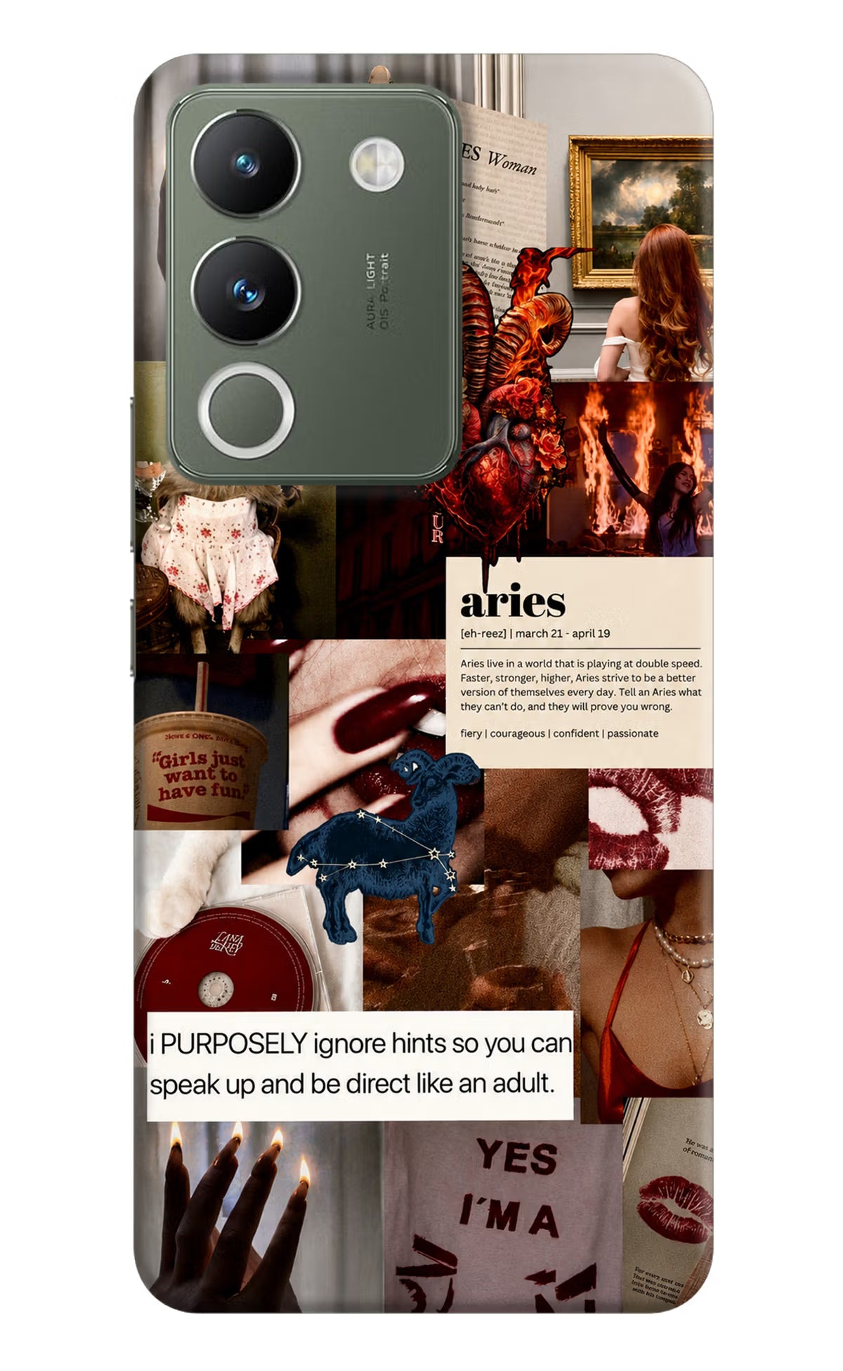 Zodiac Aries Vivo Y200 5G Back Cover