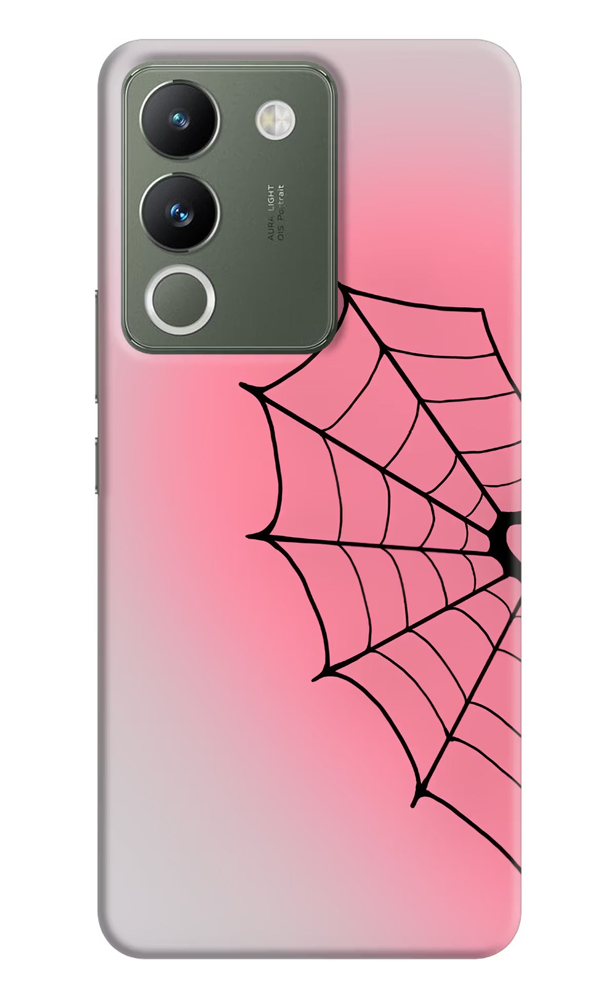 Pink Web Vivo Y200 5G Back Cover