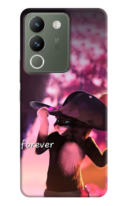 Forever Cat Vivo Y200 5G Hard Case Back Cover by Casekaro