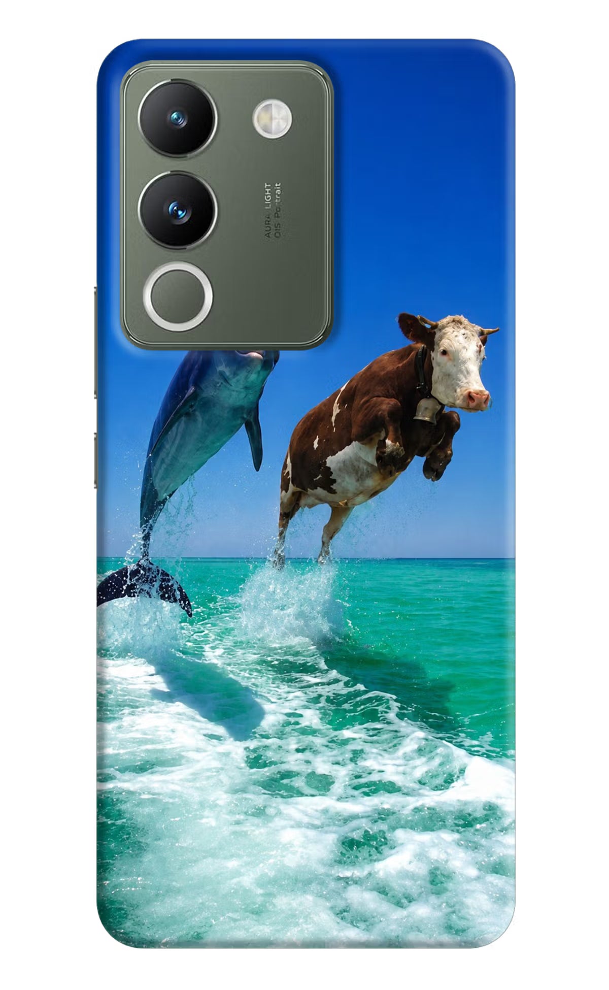 Dolphin vs Cow Vivo Y200 5G Back Cover