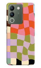 Wavy Grid Vivo Y200 5G Back Cover