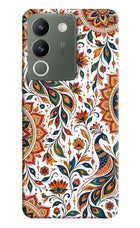 White Mayura Vivo Y200 5G Hard Case Back Cover by Casekaro