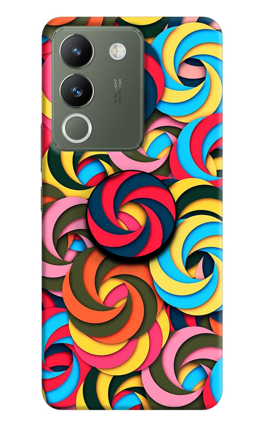 Spiral Pattern Vivo Y200 5G Pop Case by Casekaro