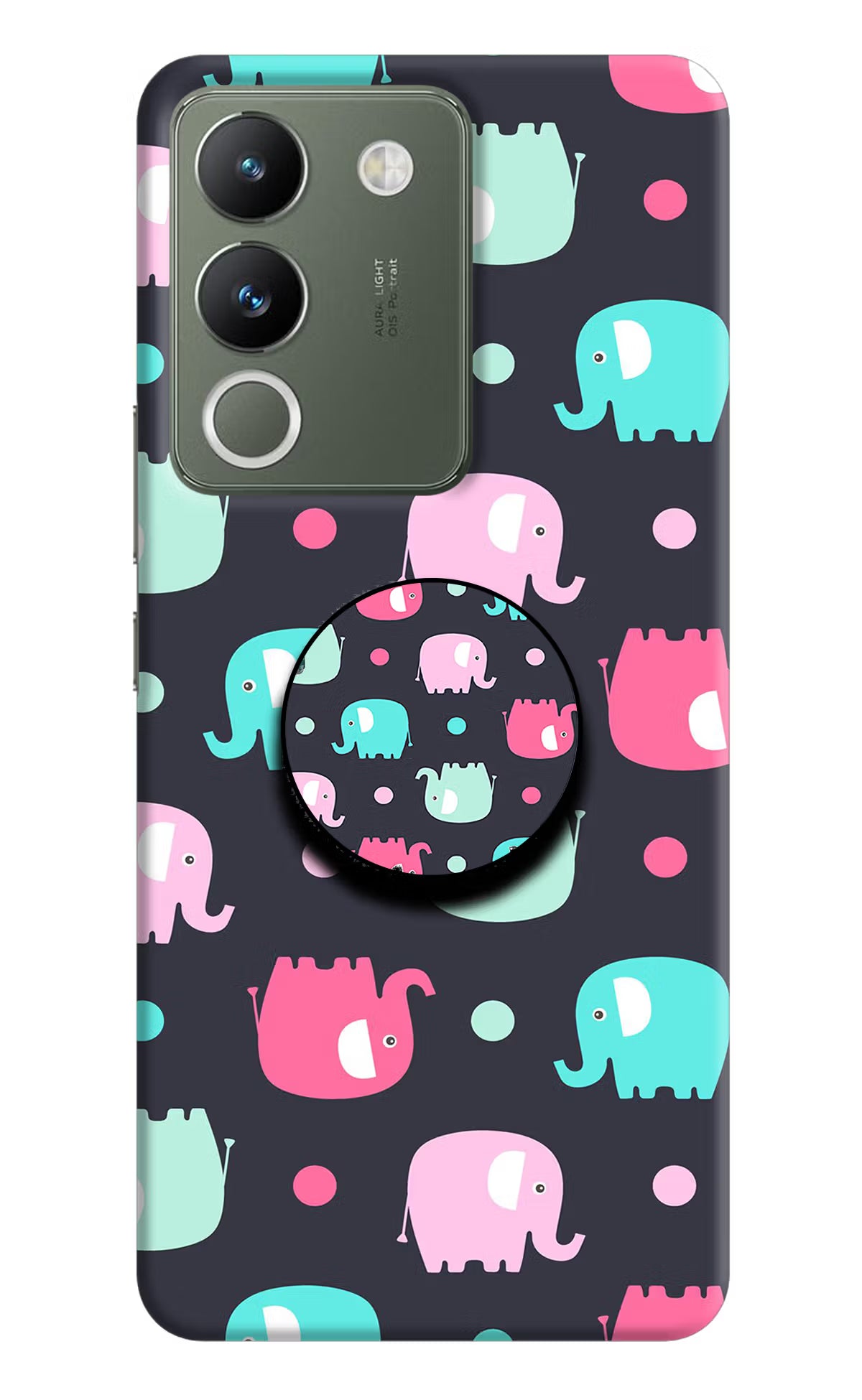 Baby Elephants Vivo Y200 5G Pop Case by Casekaro