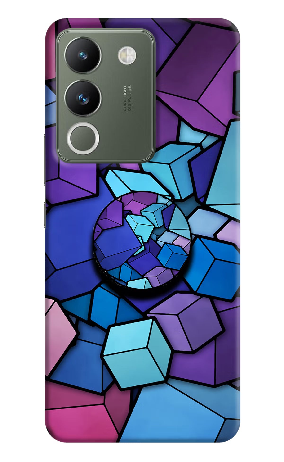 Cubic Abstract Vivo Y200 5G Pop Case by Casekaro