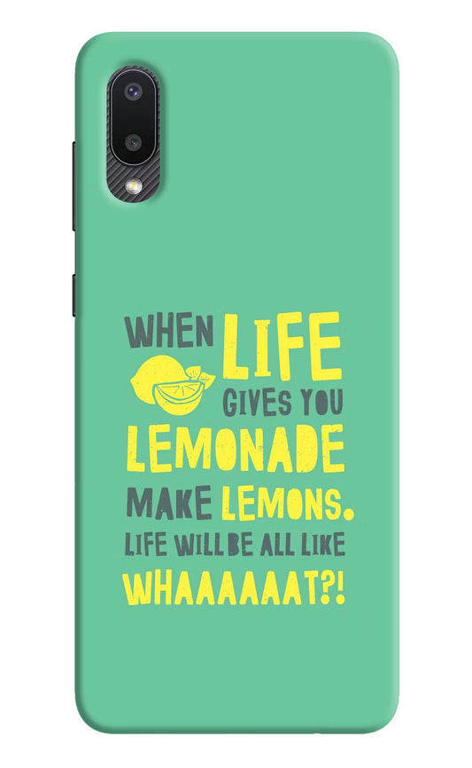 Quote Samsung M02 Hard Case Back Cover by Casekaro