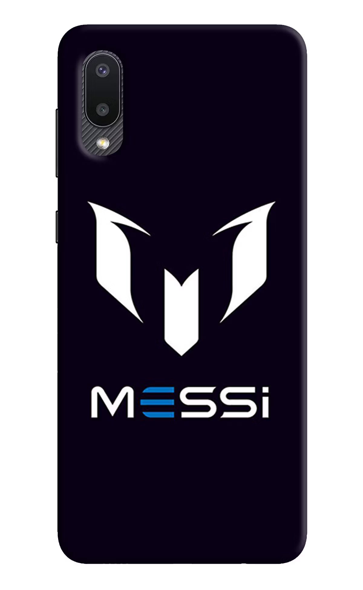 Messi Logo Samsung M02 Hard Case Back Cover by Casekaro