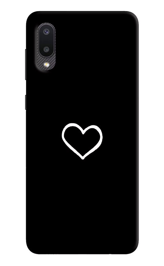 Heart Samsung M02 Hard Case Back Cover by Casekaro
