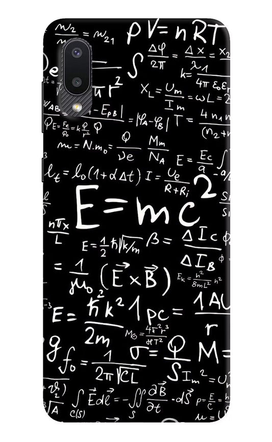 Physics Formula Samsung M02 Hard Case Back Cover by Casekaro