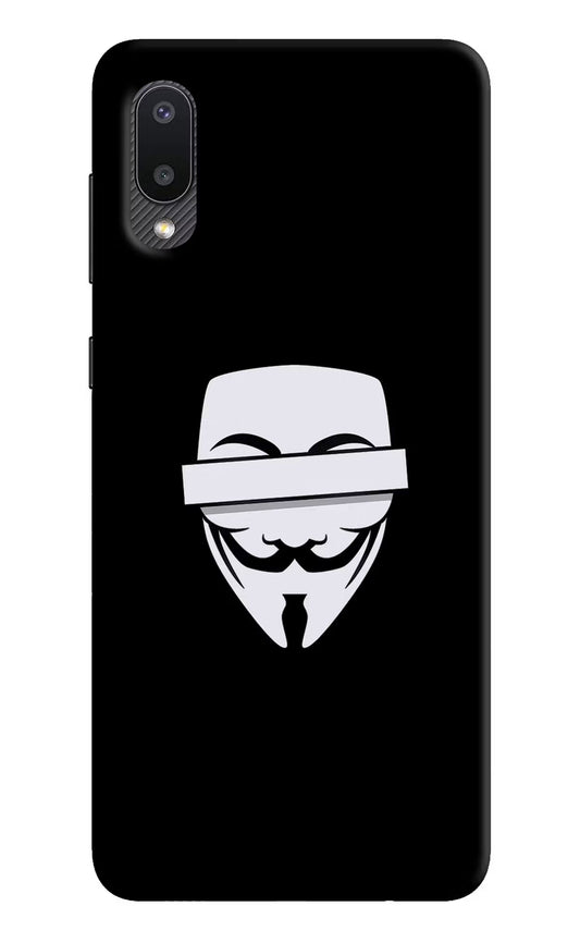 Anonymous Face Samsung M02 Hard Case Back Cover by Casekaro