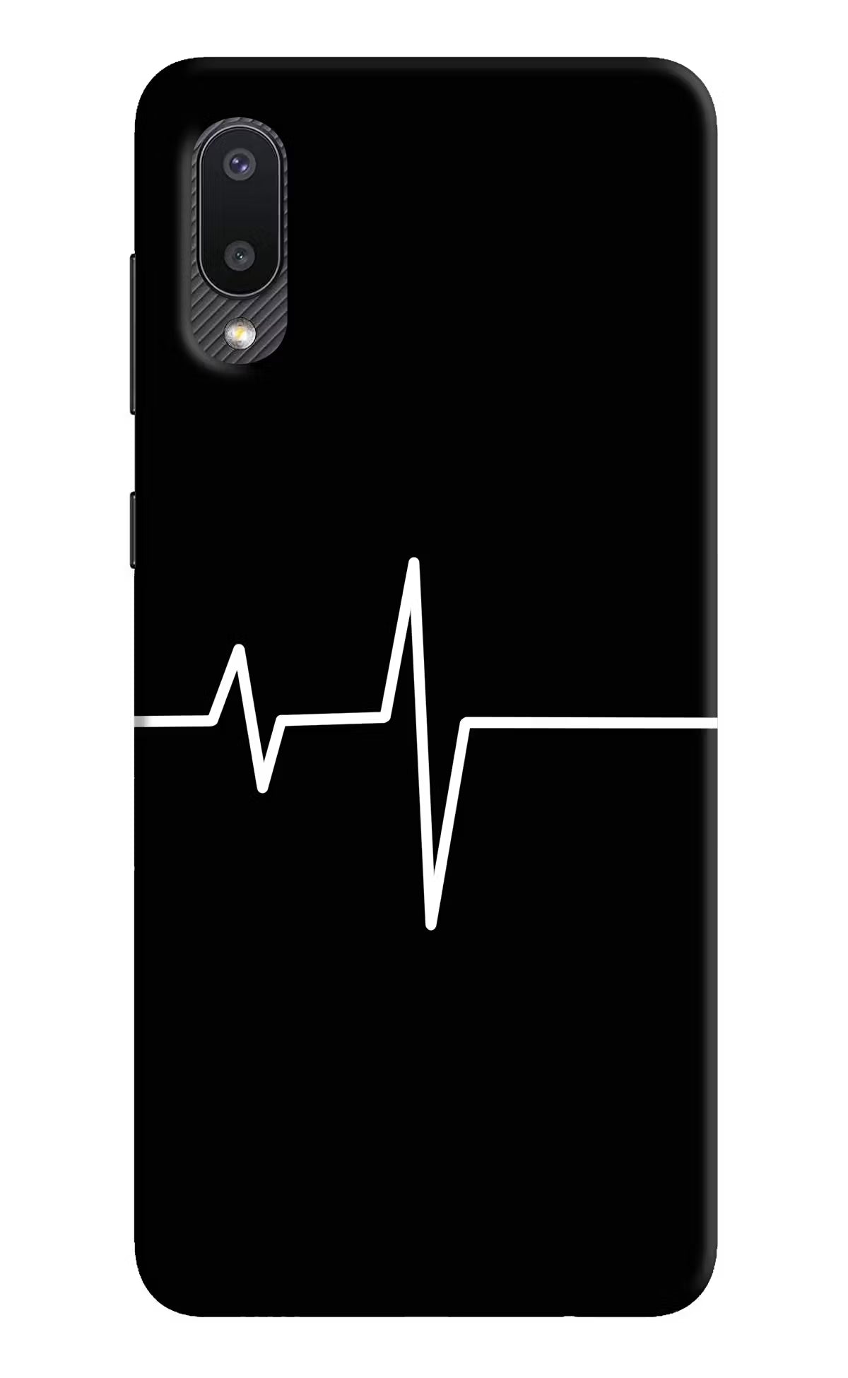 Heart Beats Samsung M02 Hard Case Back Cover by Casekaro