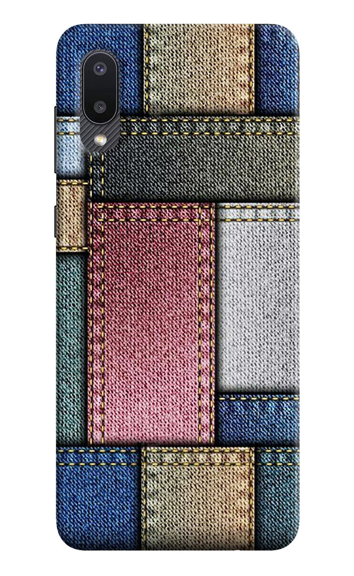 Multicolor Jeans Samsung M02 Hard Case Back Cover by Casekaro