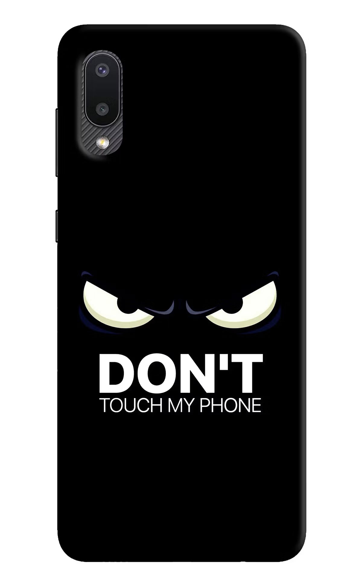 Don'T Touch My Phone Samsung M02 Hard Case Back Cover by Casekaro