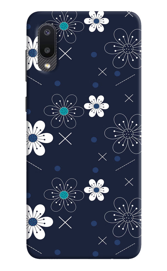 Flowers Samsung M02 Hard Case Back Cover by Casekaro