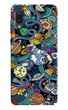 Space Abstract Samsung M02 Hard Case Back Cover by Casekaro