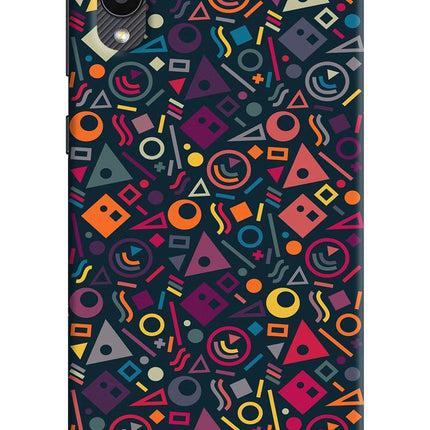 Geometric Abstract Samsung M02 Hard Case Back Cover by Casekaro