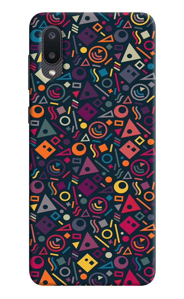 Geometric Abstract Samsung M02 Hard Case Back Cover by Casekaro