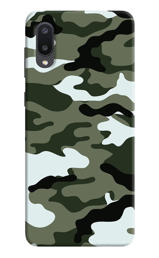 Camouflage Samsung M02 Hard Case Back Cover by Casekaro