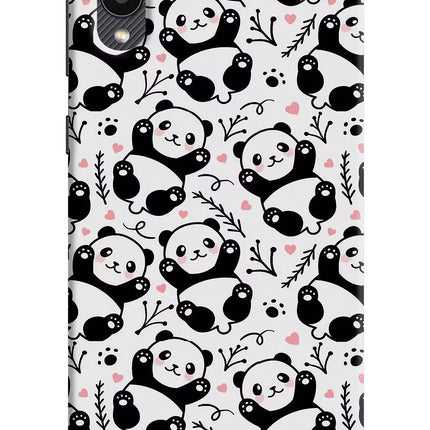 Cute Panda Samsung M02 Hard Case Back Cover by Casekaro