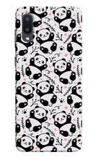 Cute Panda Samsung M02 Hard Case Back Cover by Casekaro
