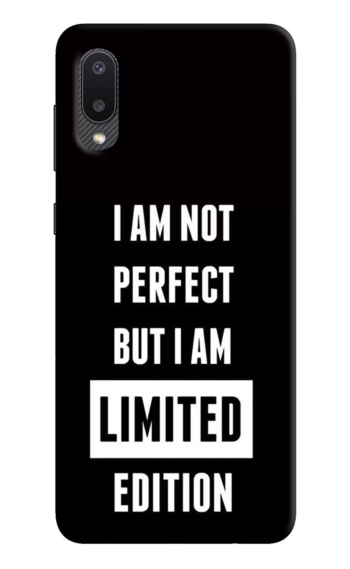 I Am Not Perfect But I Am Limited Edition Samsung M02 Hard Case Back Cover by Casekaro