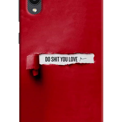 Do Shit You Love Samsung M02 Hard Case Back Cover by Casekaro