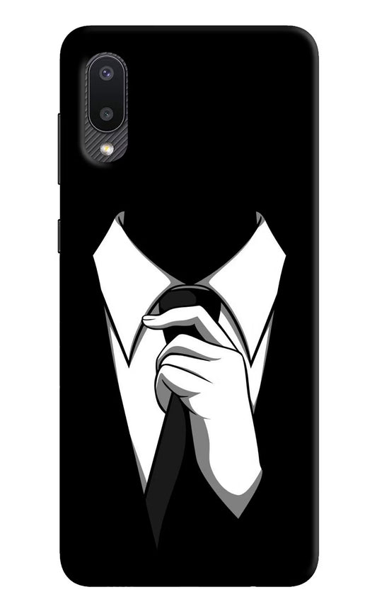 Black Tie Samsung M02 Hard Case Back Cover by Casekaro