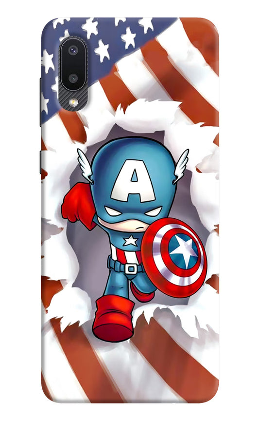 Captain America Samsung M02 Hard Case Back Cover by Casekaro