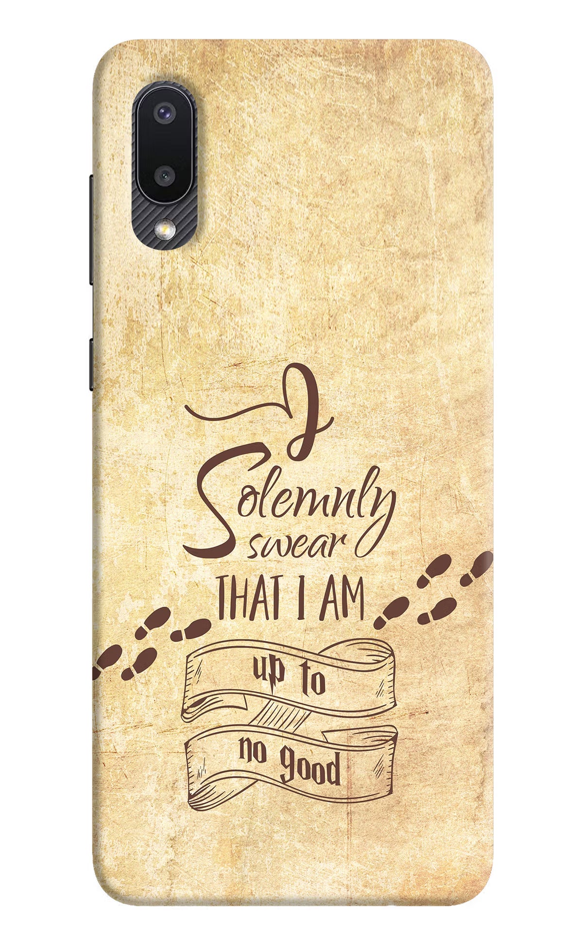 I Solemnly swear that i up to no good Samsung M02 Hard Case Back Cover by Casekaro