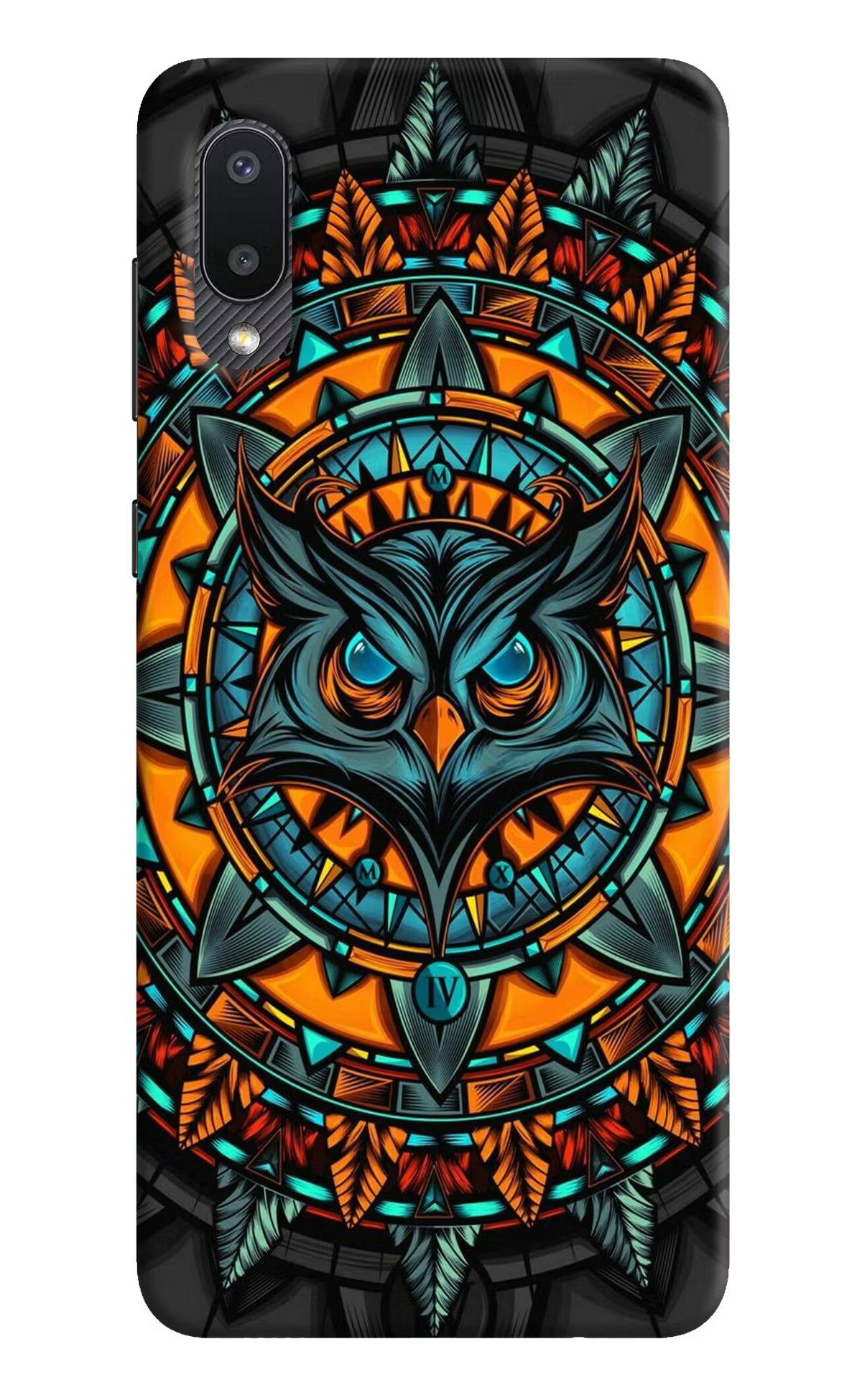 Angry Owl Art Samsung M02 Hard Case Back Cover by Casekaro
