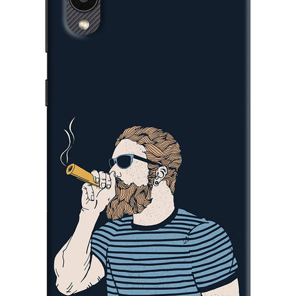 Smoking Samsung M02 Hard Case Back Cover by Casekaro