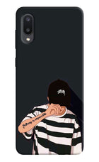 Aesthetic Boy Samsung M02 Hard Case Back Cover by Casekaro