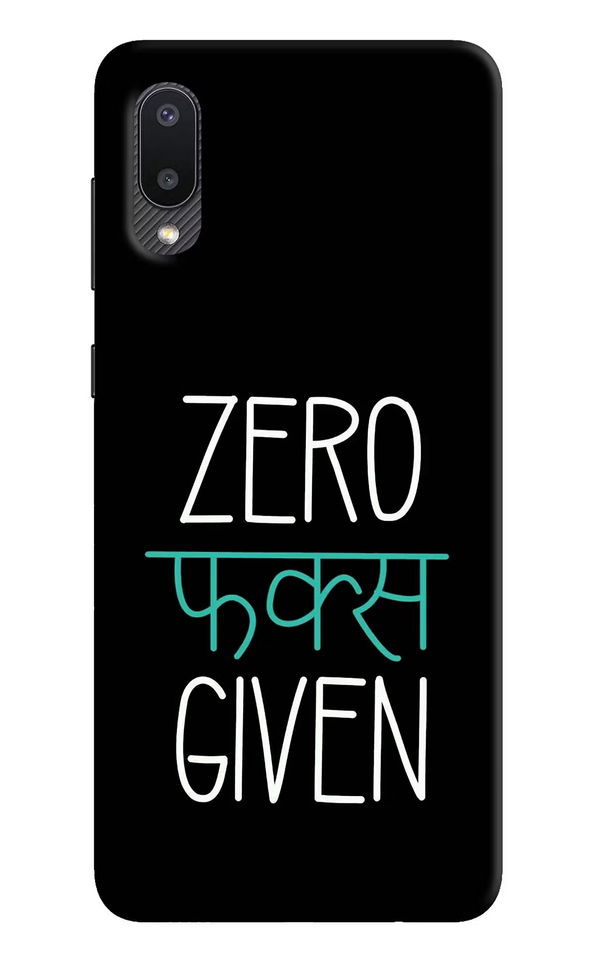 Zero Fucks Given Samsung M02 Hard Case Back Cover by Casekaro