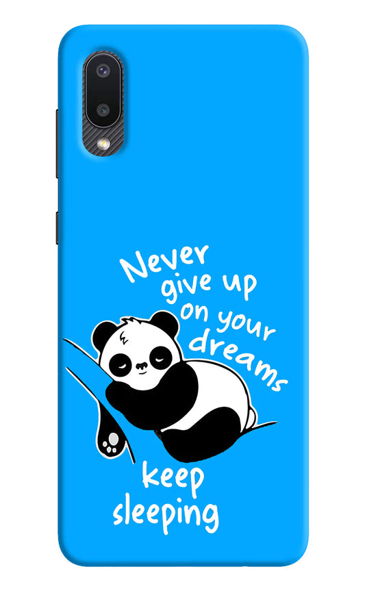 Keep Sleeping Samsung M02 Hard Case Back Cover by Casekaro