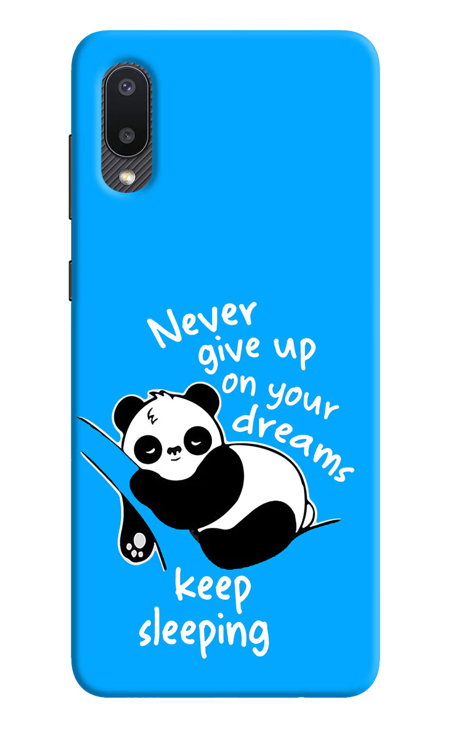 Keep Sleeping Samsung M02 Back Cover, Hard case